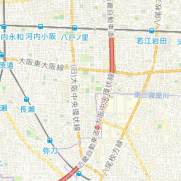 東大阪市の公示地価 基準地価 坪単価