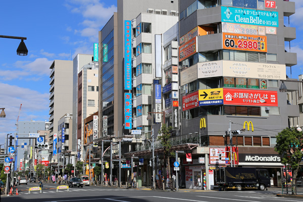 亀戸駅の北側